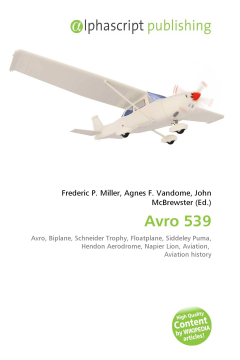 Kniha Avro 539 Agnes F. Vandome