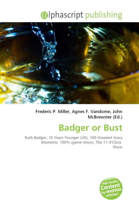 Kniha Badger or Bust Agnes F. Vandome