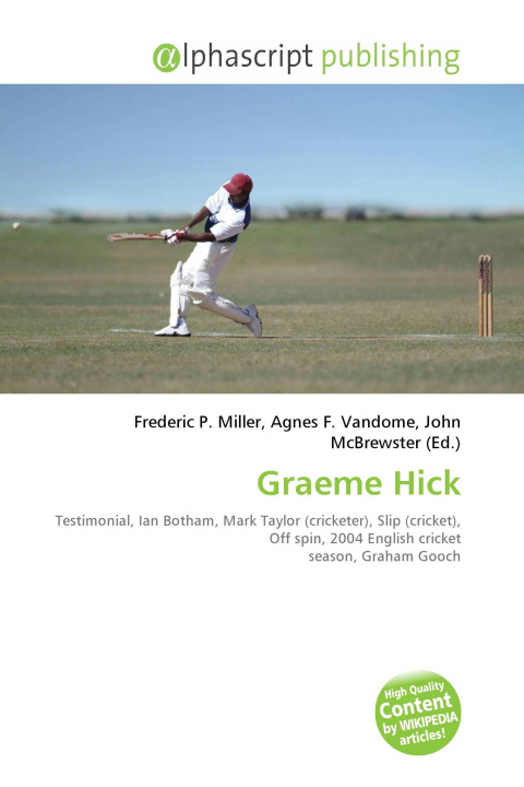 Kniha Graeme Hick Agnes F. Vandome