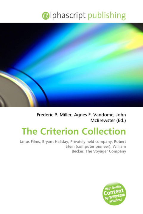 Kniha The Criterion Collection Agnes F. Vandome