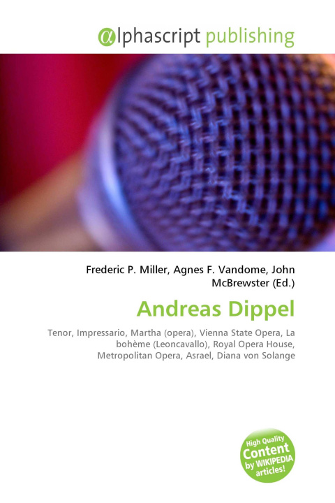 Kniha Andreas Dippel Agnes F. Vandome