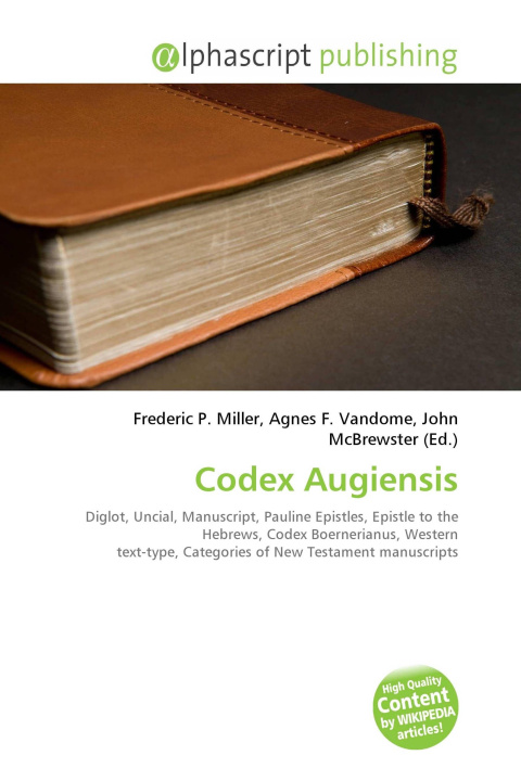 Knjiga Codex Augiensis Agnes F. Vandome