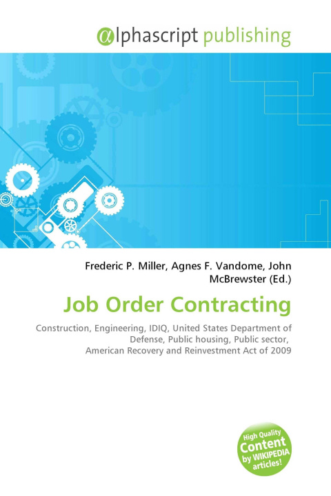 Kniha Job Order Contracting Agnes F. Vandome