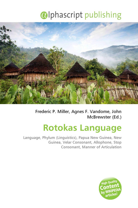 Kniha Rotokas Language Agnes F. Vandome