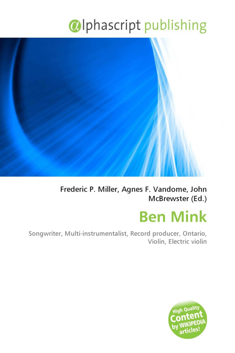 Kniha Ben Mink Agnes F. Vandome