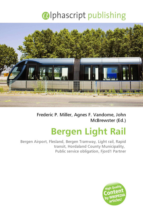 Kniha Bergen Light Rail Agnes F. Vandome