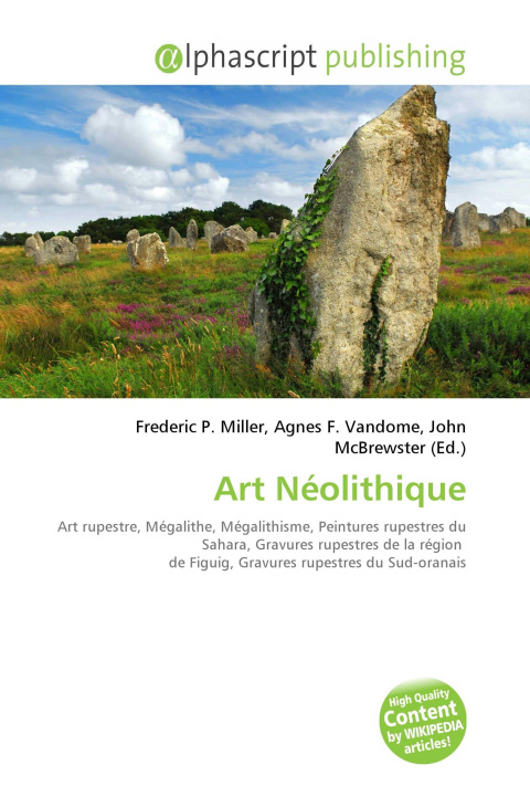 Kniha Art Néolithique Agnes F. Vandome