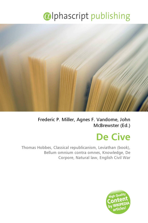 Könyv De Cive Agnes F. Vandome