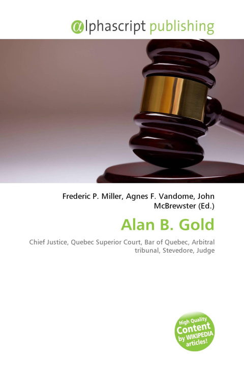 Kniha Alan B. Gold Agnes F. Vandome