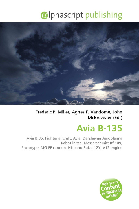 Kniha Avia B-135 Agnes F. Vandome