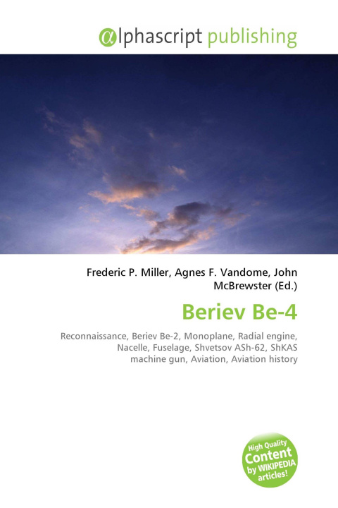 Knjiga Beriev Be-4 Agnes F. Vandome