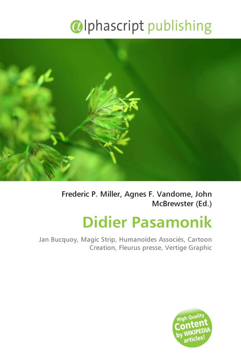 Kniha Didier Pasamonik Agnes F. Vandome