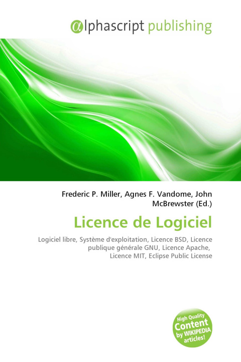 Kniha Licence de Logiciel Agnes F. Vandome