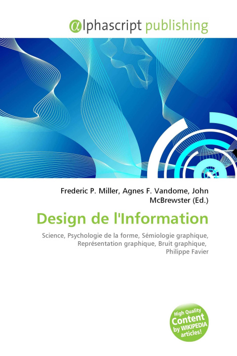 Kniha Design de l'Information Agnes F. Vandome