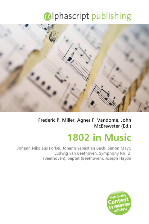 Kniha 1802 in Music Agnes F. Vandome