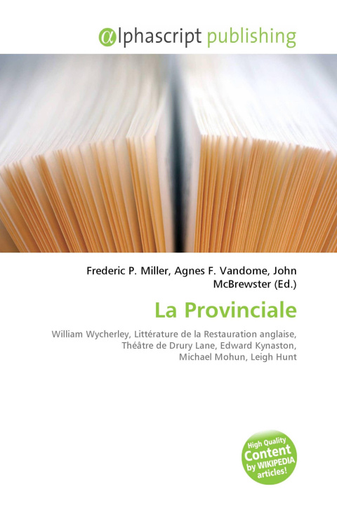 Kniha La Provinciale Agnes F. Vandome