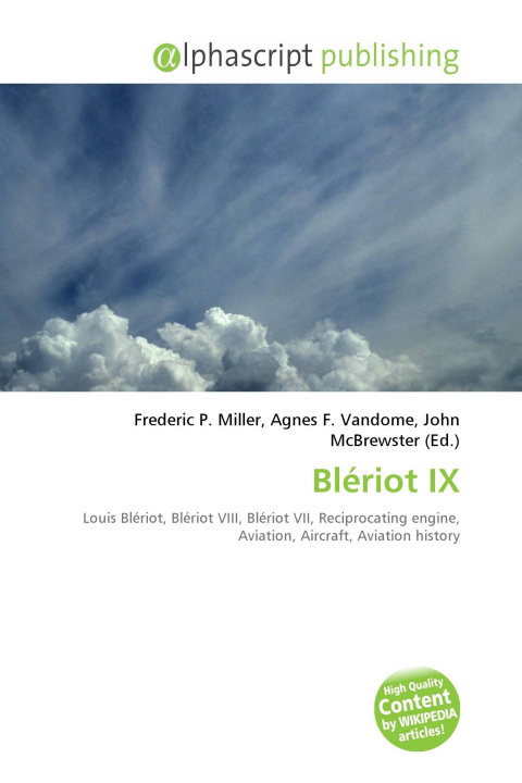 Kniha Blériot IX Agnes F. Vandome