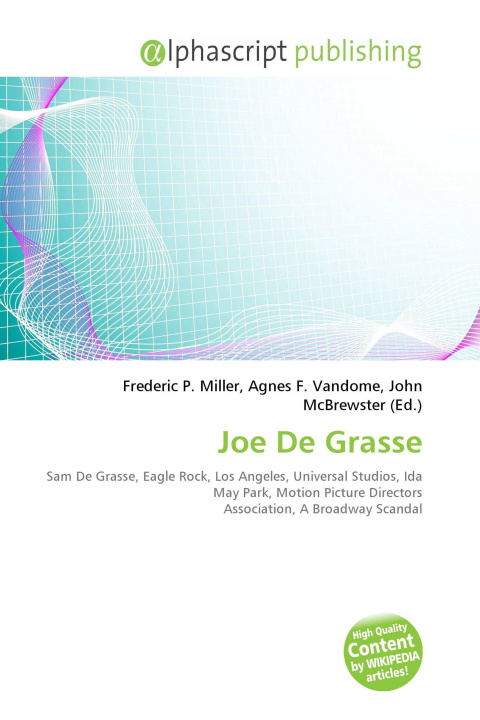 Knjiga Joe De Grasse Agnes F. Vandome