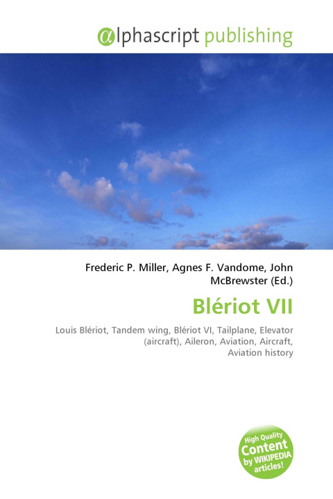Kniha Blériot VII Agnes F. Vandome