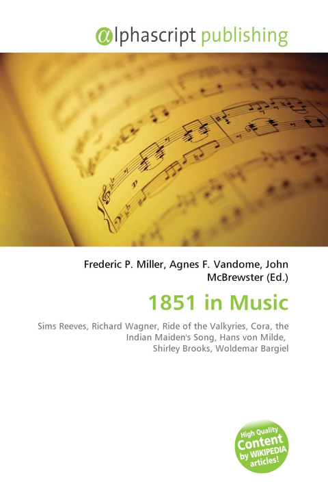 Buch 1851 in Music Agnes F. Vandome