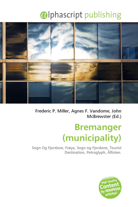 Kniha Bremanger (municipality) Agnes F. Vandome