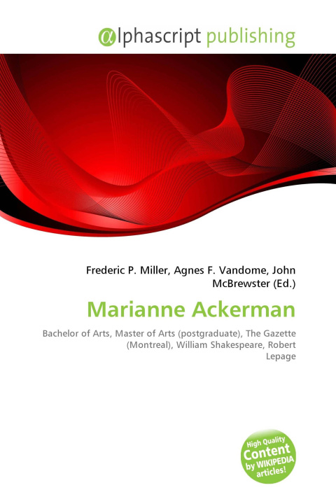 Kniha Marianne Ackerman Agnes F. Vandome