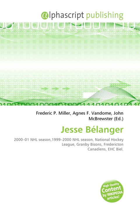 Kniha Jesse Bélanger Agnes F. Vandome