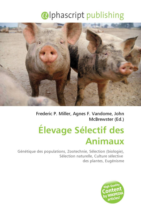 Kniha Élevage Sélectif des Animaux Agnes F. Vandome