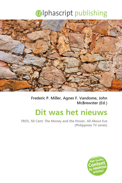 Kniha Dit was het nieuws Agnes F. Vandome