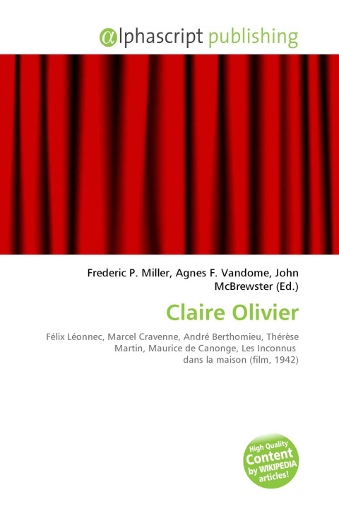 Kniha Claire Olivier Agnes F. Vandome