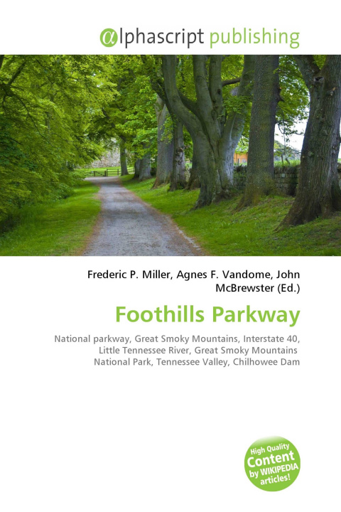 Kniha Foothills Parkway Agnes F. Vandome
