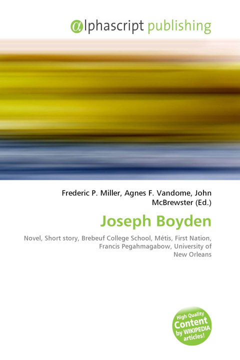 Kniha Joseph Boyden Agnes F. Vandome