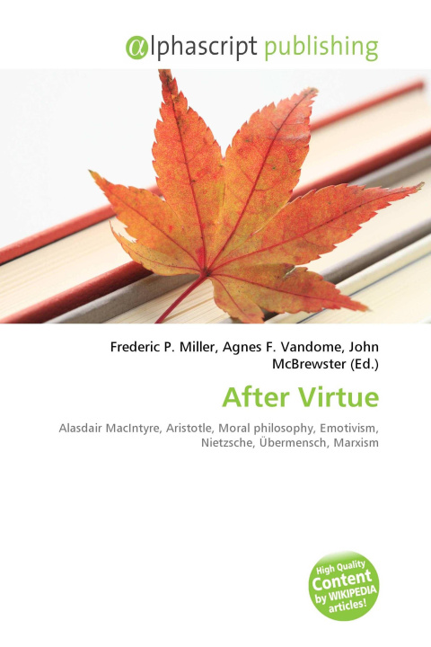 Kniha After Virtue Agnes F. Vandome