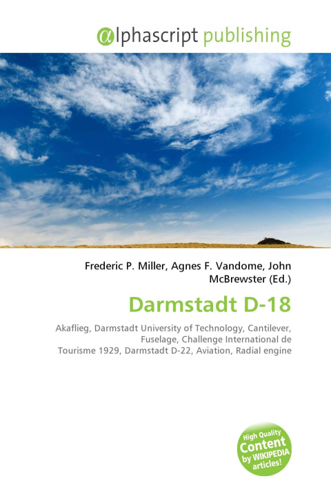 Kniha Darmstadt D-18 Agnes F. Vandome