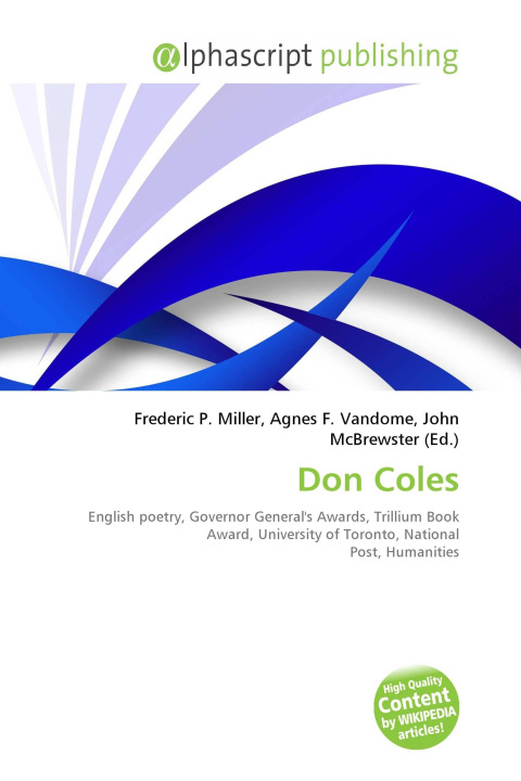 Kniha Don Coles Agnes F. Vandome