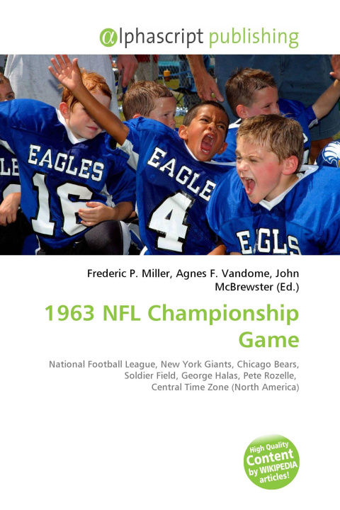 Buch 1963 NFL Championship Game Agnes F. Vandome