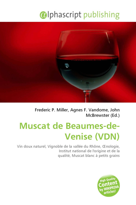 Knjiga Muscat de Beaumes-de-Venise (VDN) Agnes F. Vandome