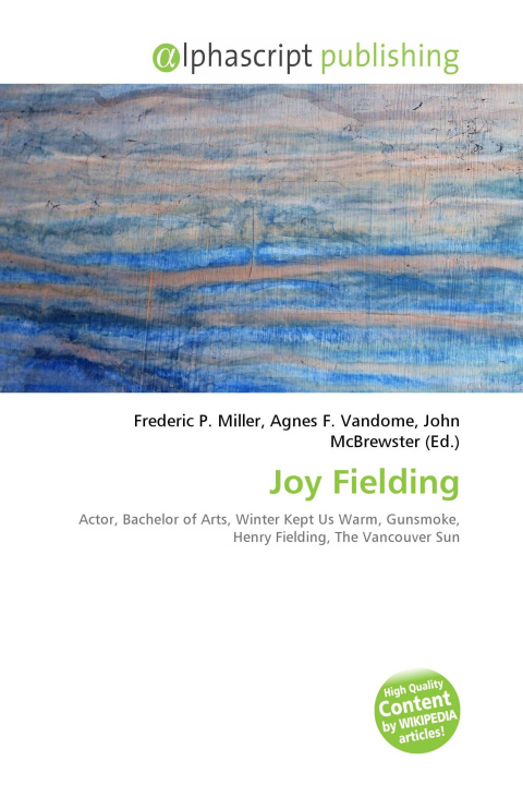Knjiga Joy Fielding Agnes F. Vandome