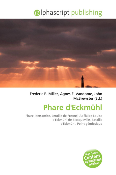 Kniha Phare d'Eckmühl Agnes F. Vandome