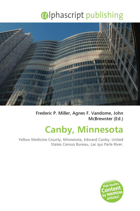 Kniha Canby, Minnesota Agnes F. Vandome