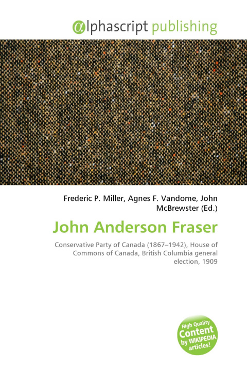Knjiga John Anderson Fraser Agnes F. Vandome
