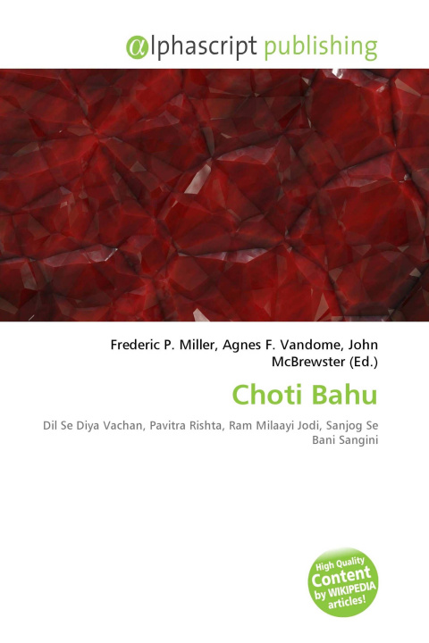 Könyv Choti Bahu Agnes F. Vandome
