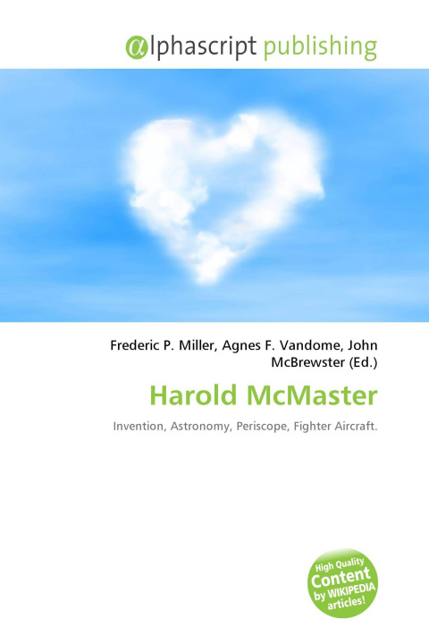 Könyv Harold McMaster Agnes F. Vandome
