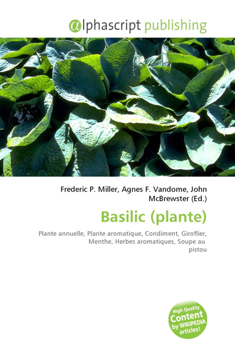 Kniha Basilic (plante) Agnes F. Vandome