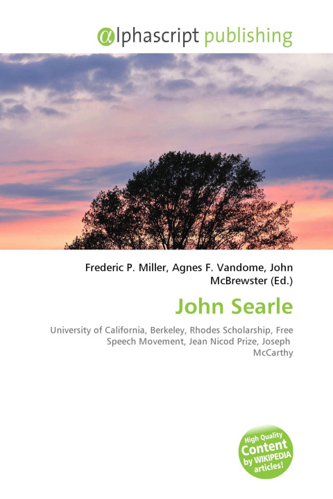 Kniha John Searle Agnes F. Vandome