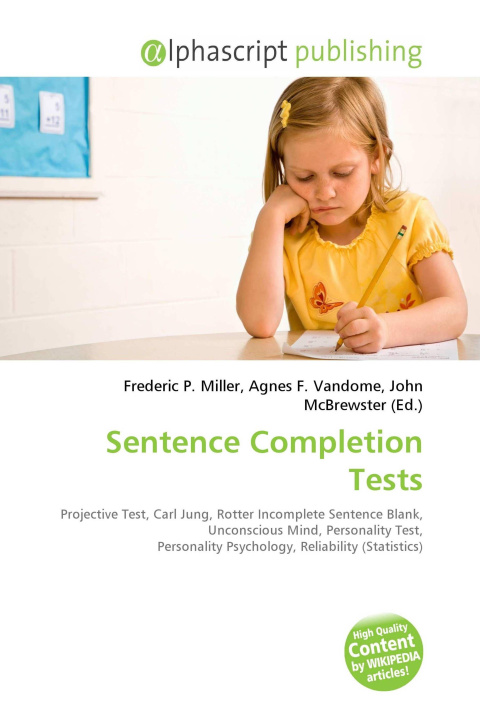 Könyv Sentence Completion Tests Agnes F. Vandome