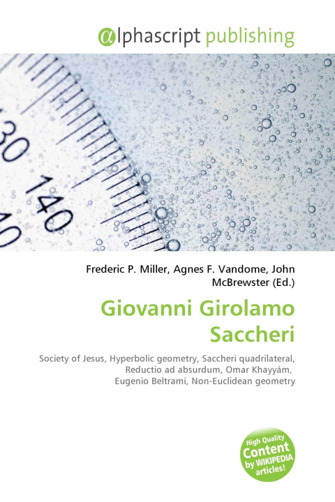Kniha Giovanni Girolamo Saccheri Agnes F. Vandome