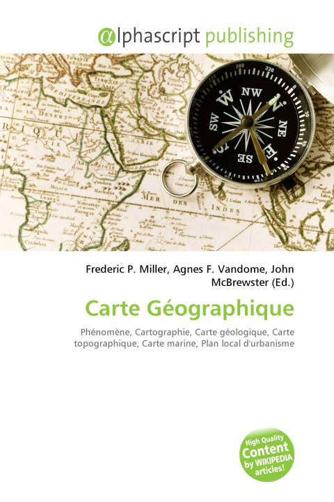 Kniha Carte Géographique Agnes F. Vandome