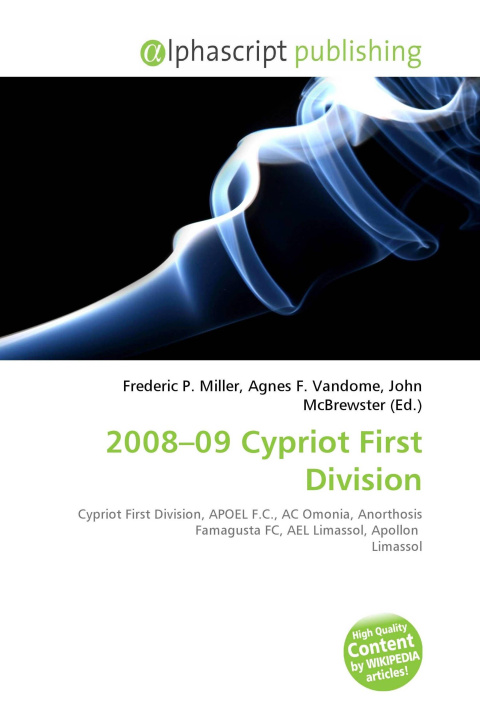 Knjiga 2008-09 Cypriot First Division Agnes F. Vandome