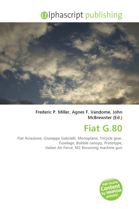 Kniha Fiat G.80 Agnes F. Vandome